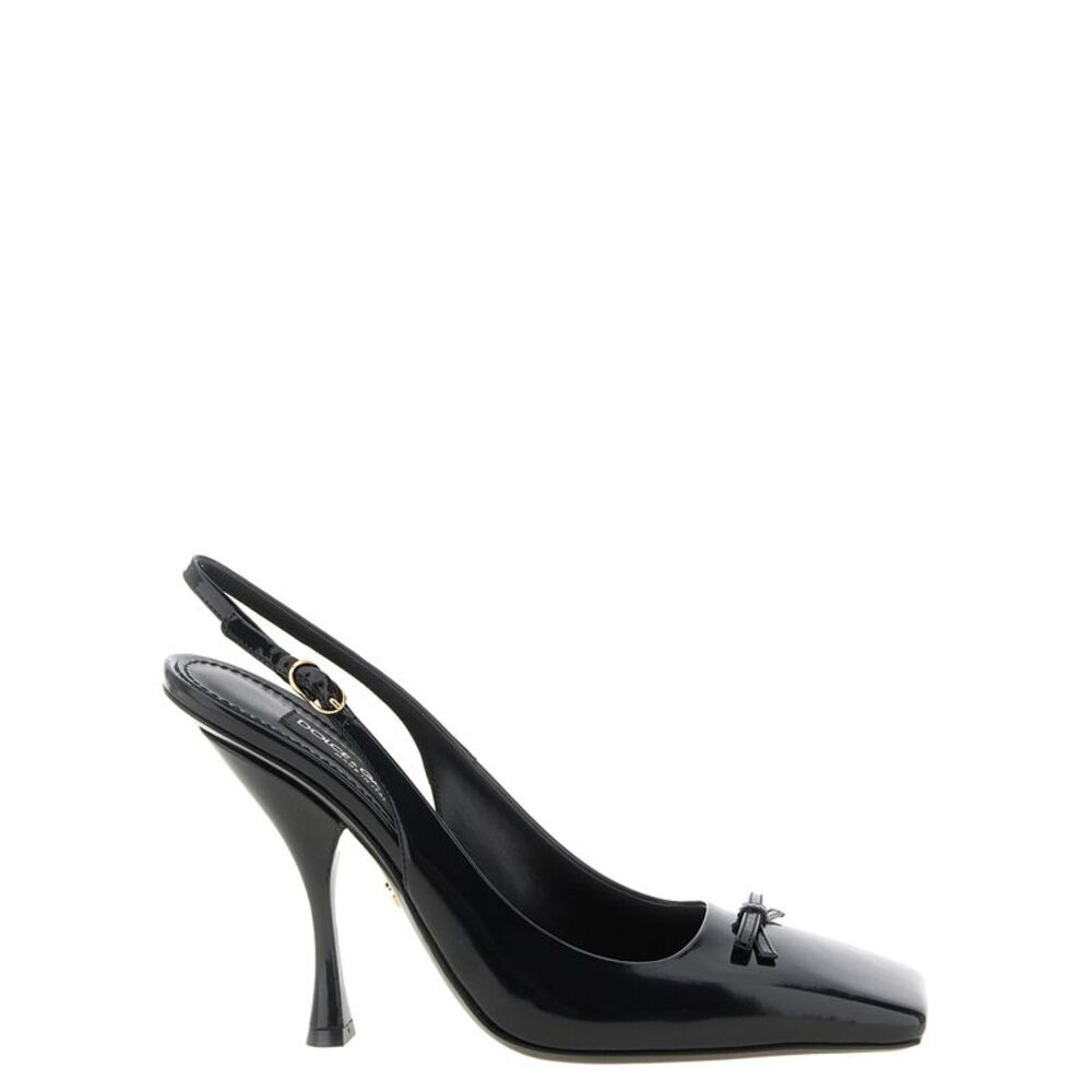 Dolce & Gabbana Black Calfskin High Heel Women's Pumps
